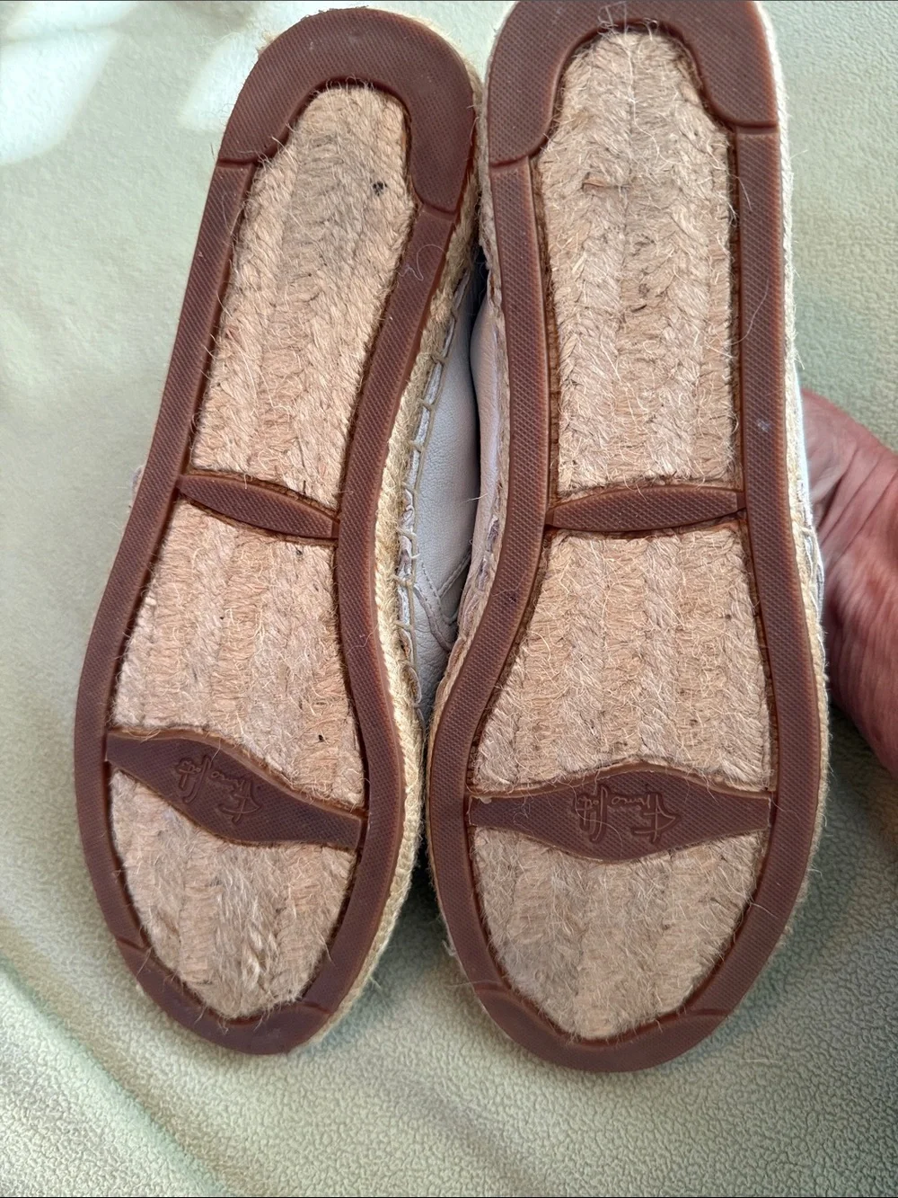 Franco Sarto Women’s White Slip-On Espadrilles